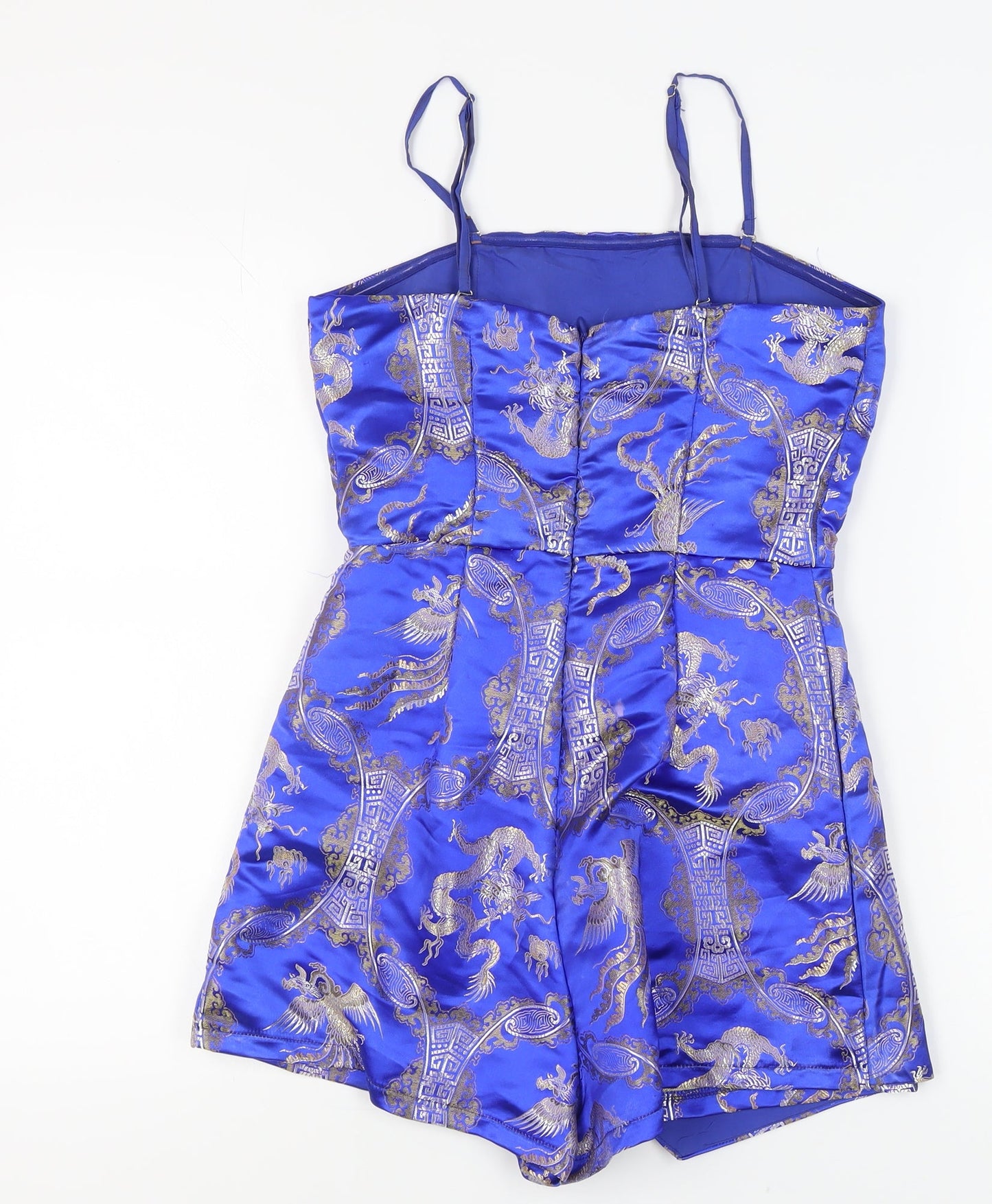 Missguided Women's Blue Playsuit Size 10 - Party Ready