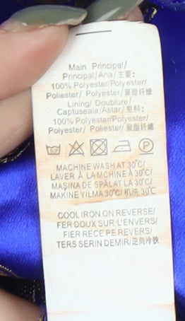 Missguided Women's Blue Playsuit Size 10 - Party Ready