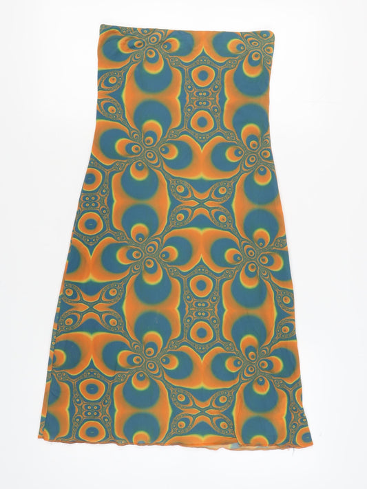 Pull & Bear Women's M Multicoloured Geometric Dress