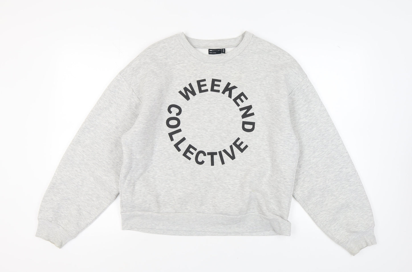 Womens UK Size 8 ASOS Design Grey Pullover Sweatshirt