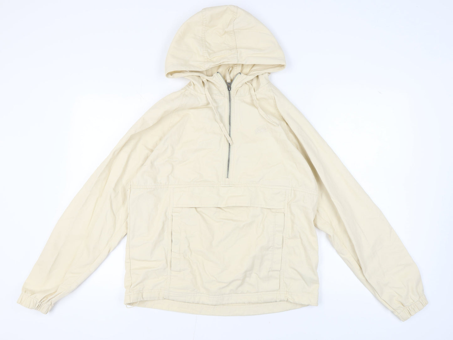 Mens UK Size S Pull & Bear Beige Anorak Coat