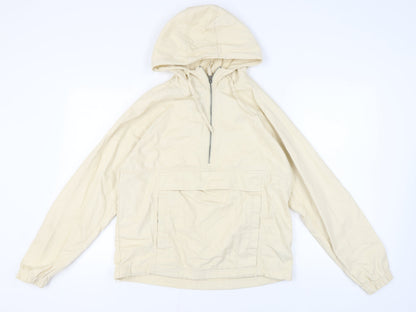 Mens UK Size S Pull & Bear Beige Anorak Coat
