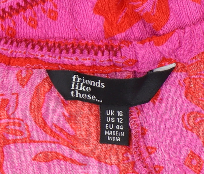 Womens UK Size 16 Friends Like These Pink Camisole Tank