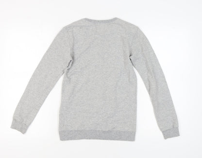 River Island Girls Grey Graphic Print Sweatshirt 11-12 Years