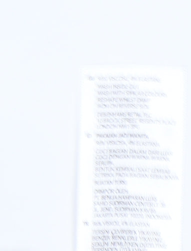 Debenhams Women's Black Animal Print Dress Size 20