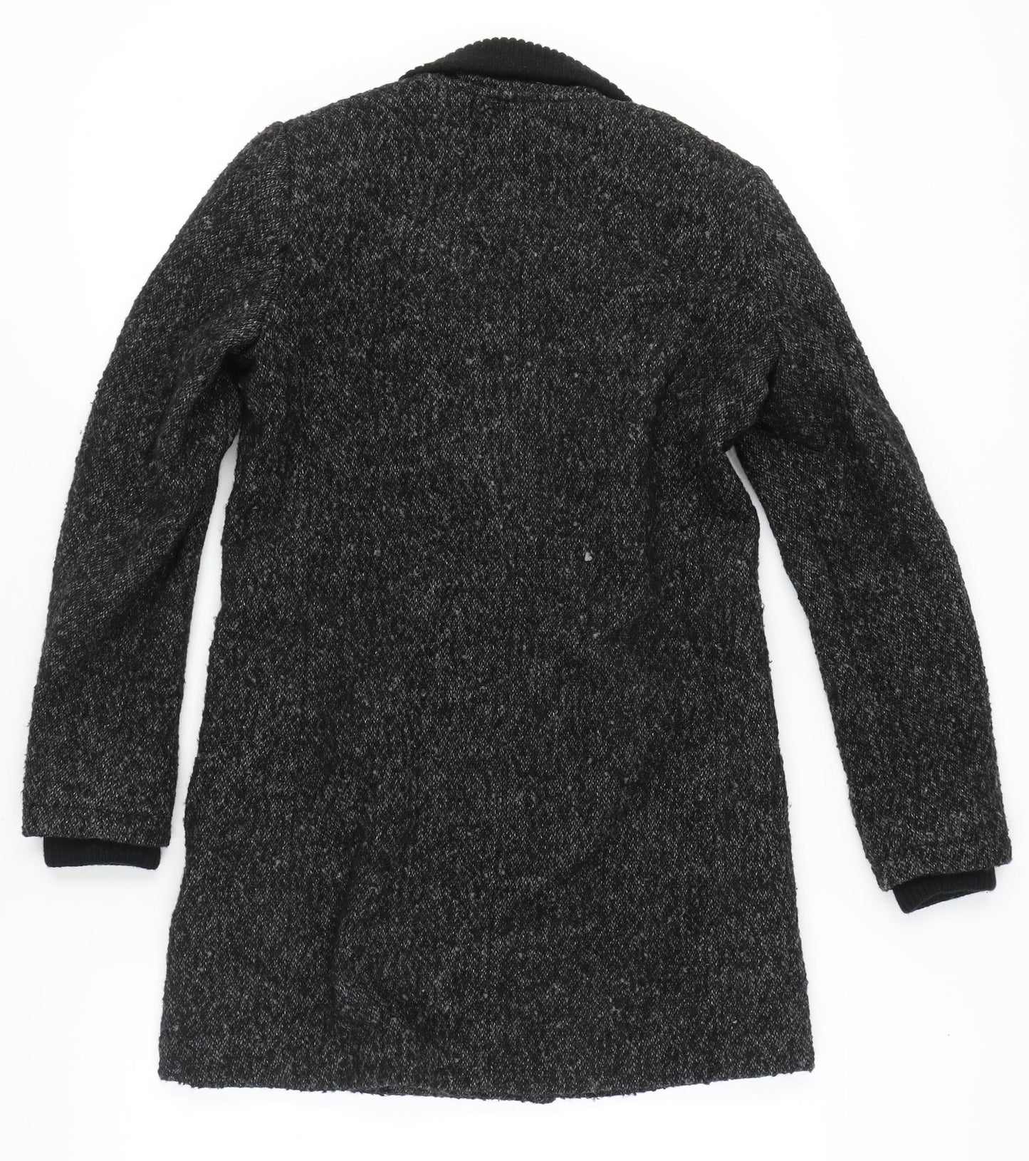 Womens UK Size S Mango Black Pea Coat