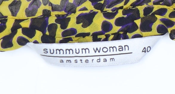 Summum Woman Animal Print Blouse for Women, Size 12
