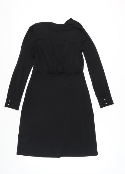 H&M Black Wrap Dress for Women, Size S - Party/Cocktail