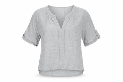 Womens UK Size 10 Label Lab Grey Basic T-Shirt