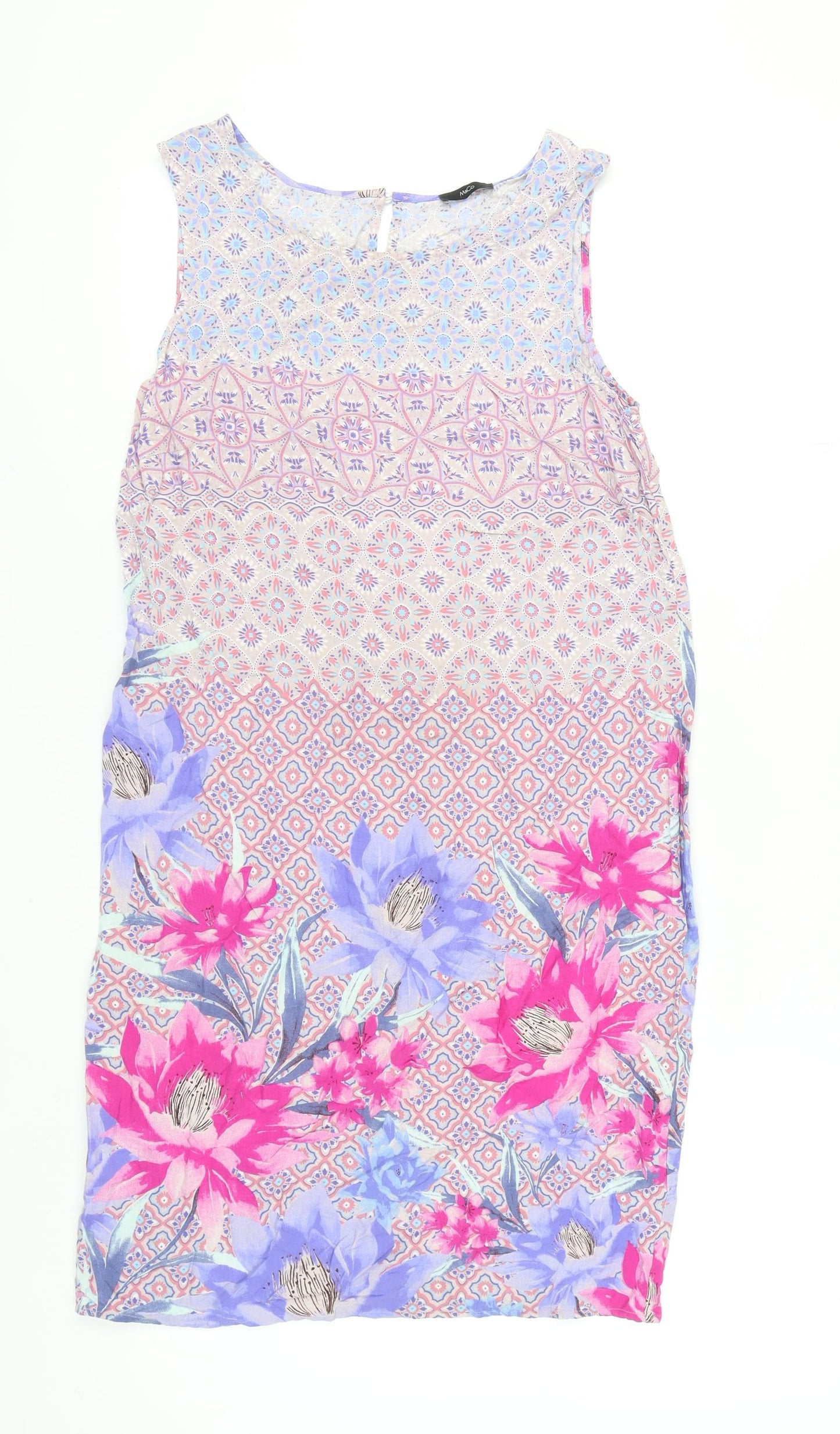 M&Co Women's Multicoloured Floral Dress, Size 12