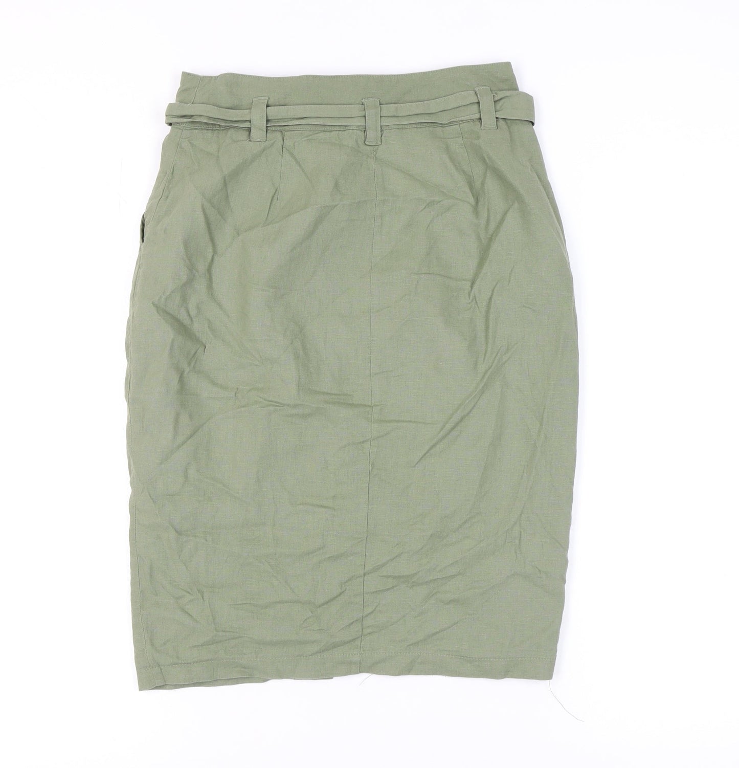New Look Women's Green Pencil Skirt Size 8