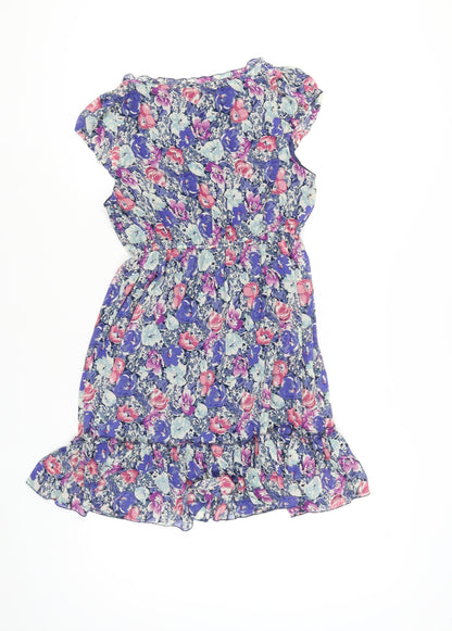 New Look Women's Multicoloured Floral Dress 12