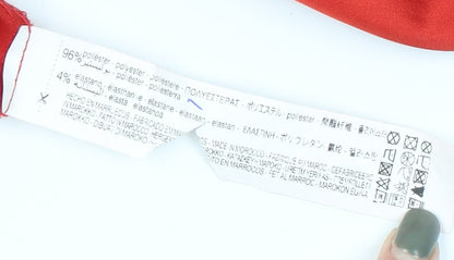 Zara Women's Red One-Shoulder Jumpsuit, XS