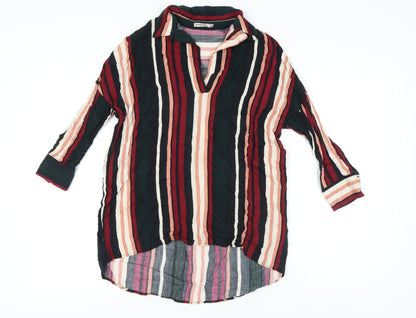 Womens UK Size S Stradivarius Multicoloured Basic Blouse