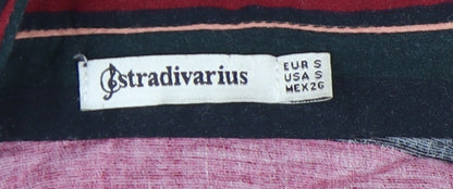 Womens UK Size S Stradivarius Multicoloured Basic Blouse
