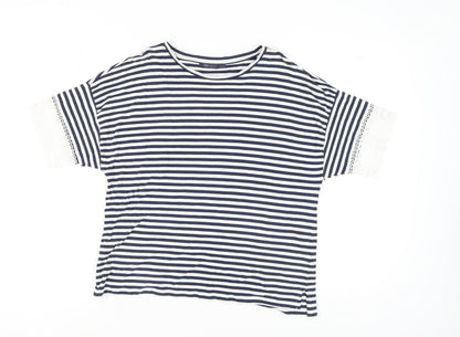 Womens UK Size 14 Marks and Spencer Multicoloured Basic T-Shirt