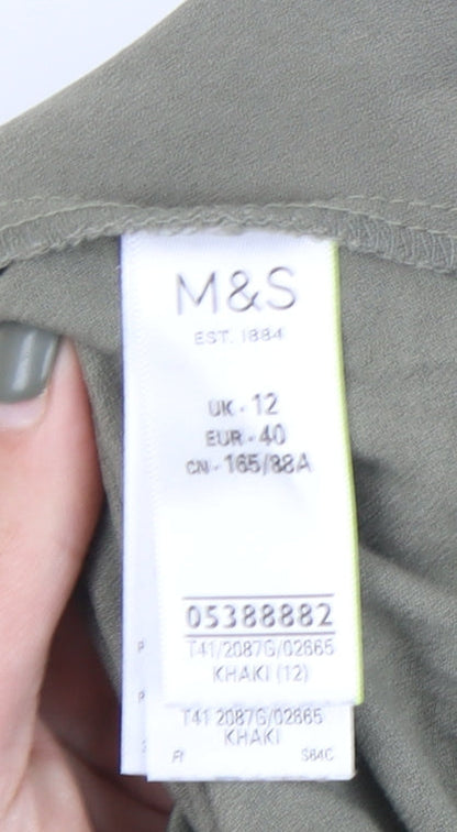 Marks and Spencer Women's Green Sleeveless Tank Top