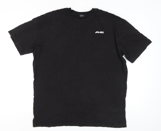 Mens UK Size S boohooMAN Black  T-Shirt