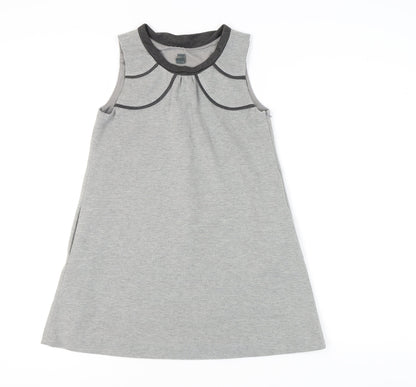Zara Girls Grey Shift Dress Sleeveless 11-12 Years