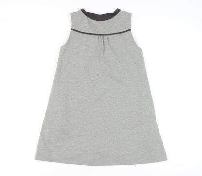 Zara Girls Grey Shift Dress Sleeveless 11-12 Years