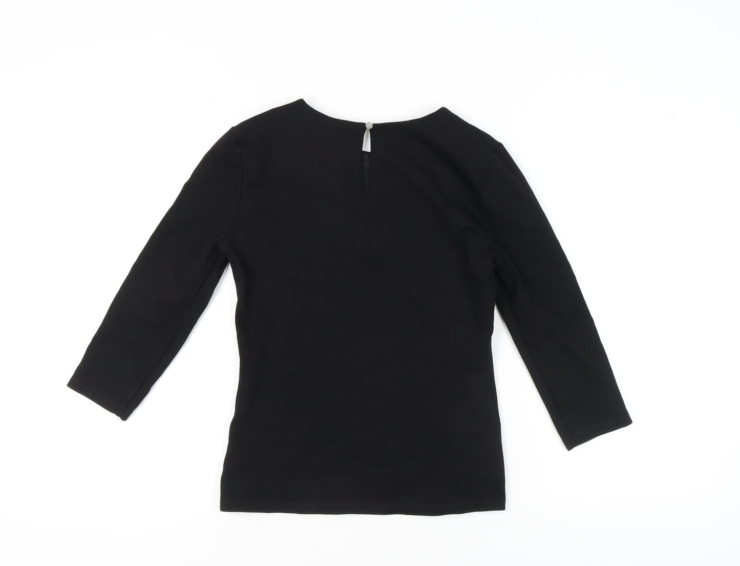 Womens UK Size 12 STAR by Julien Macdonald Black Basic Blouse