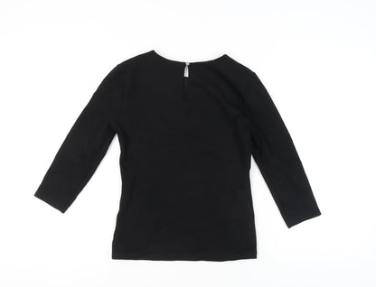 Womens UK Size 12 STAR by Julien Macdonald Black Basic Blouse