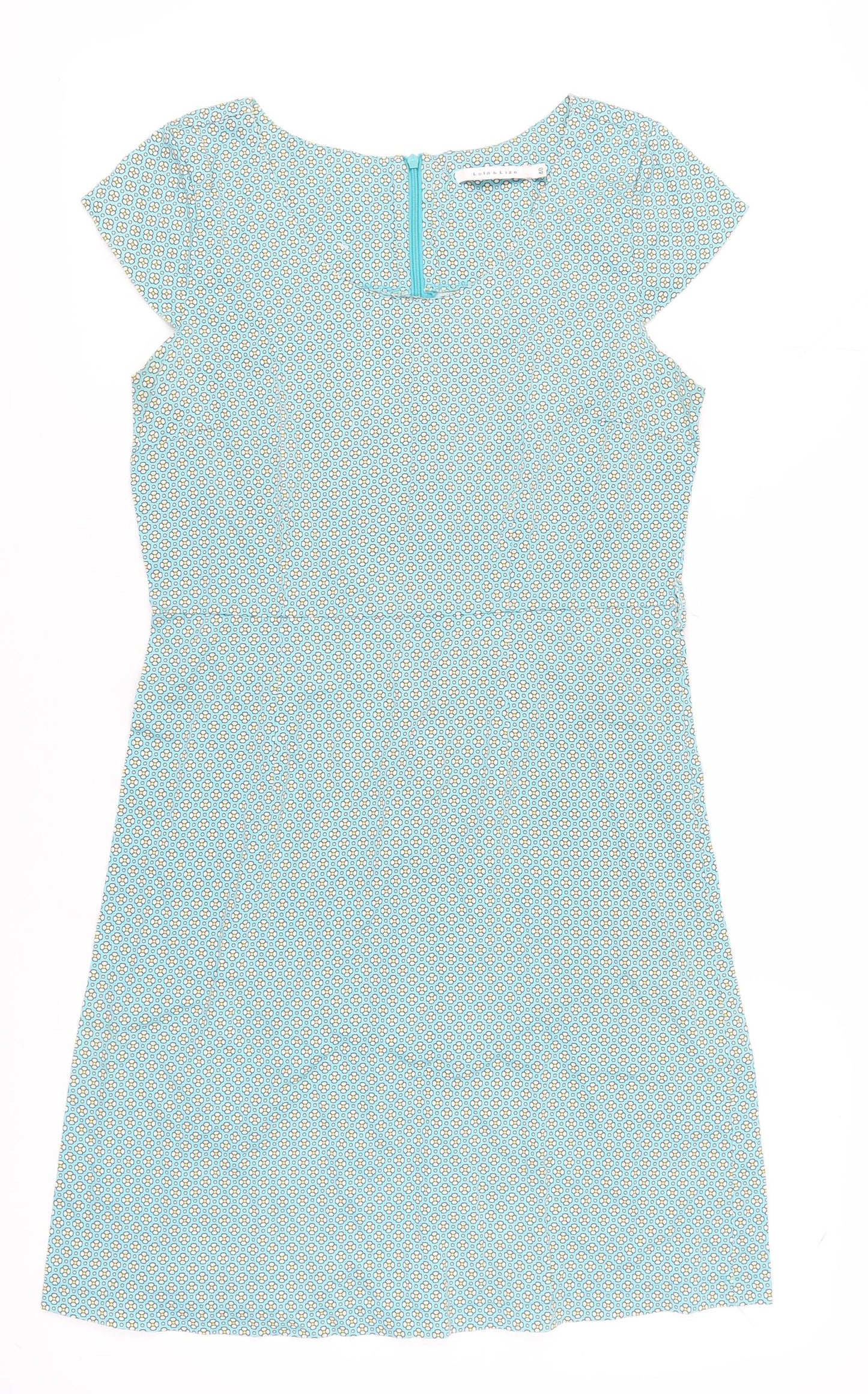 Lola & Liza Women's Blue Floral Shift Dress Size 12