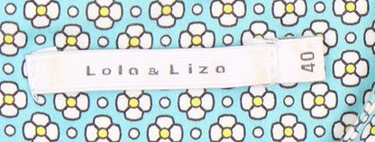 Lola & Liza Women's Blue Floral Shift Dress Size 12