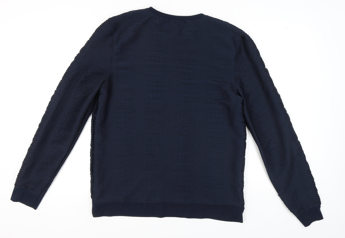 Topman Men's Blue Long Sleeve Casual Shirt L