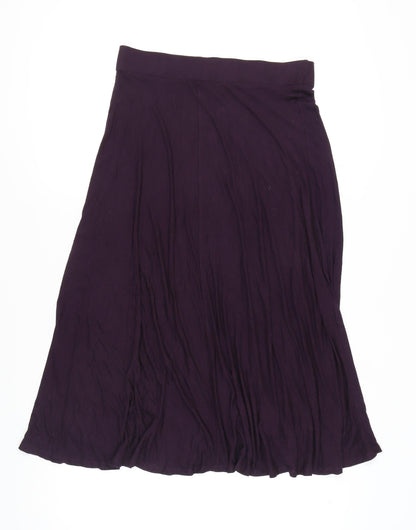 Monsoon Purple Women's Skirt, Size L, Viscose Blend