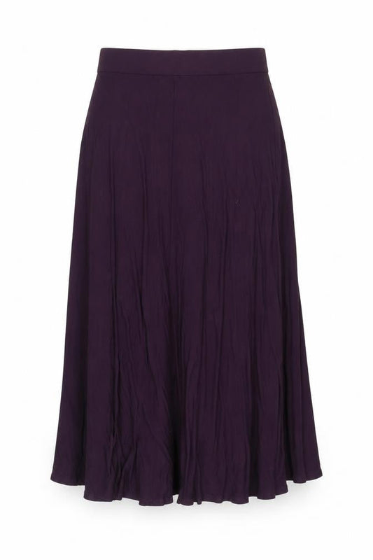 Monsoon Purple Women's Skirt, Size L, Viscose Blend