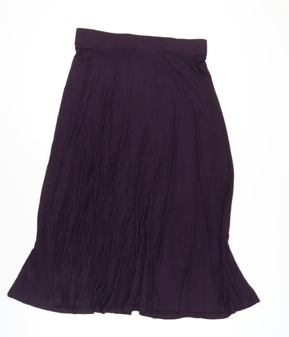 Monsoon Purple Women's Skirt, Size L, Viscose Blend