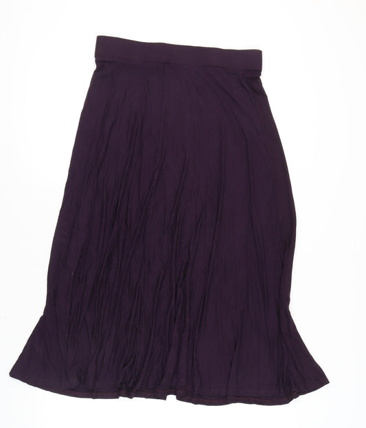 Monsoon Purple Women's Skirt, Size L, Viscose Blend