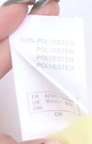 Damart Women's Yellow Tank Top, Size 18, Casual Sleeveless