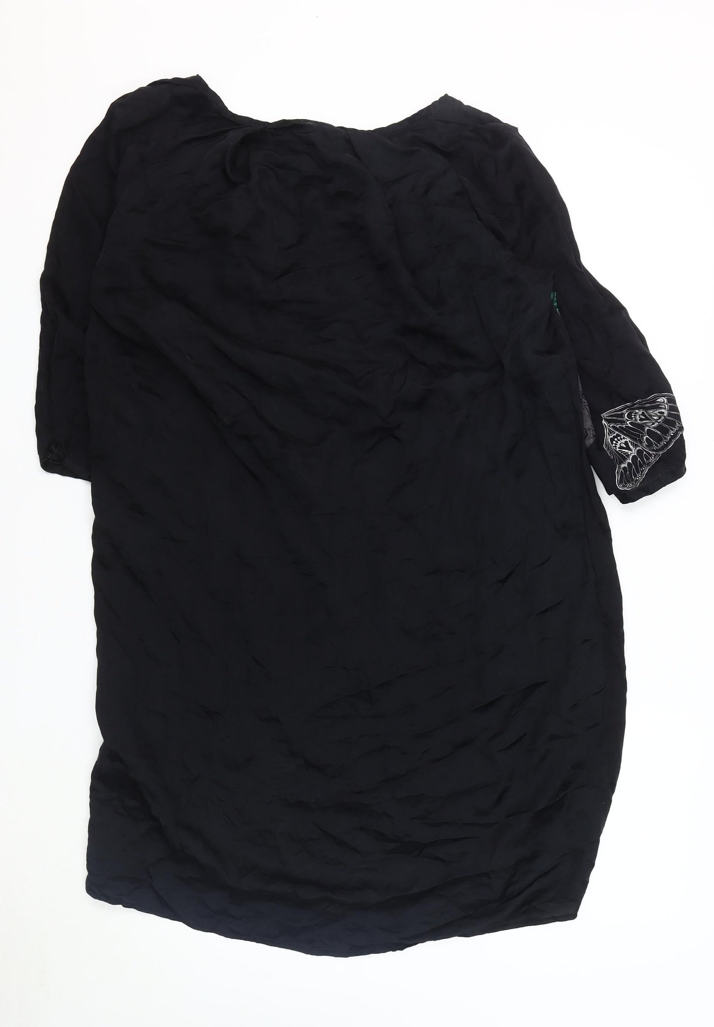 Truly by Part Two Women's Black Butterfly Dress Size 10