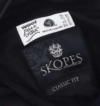 Skopes Men's Navy Classic Fit Dress Trousers 38L