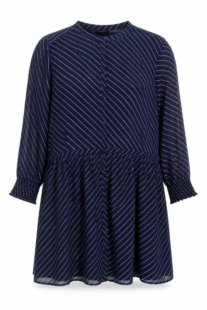 JD Williams Women's Blue Striped Dress Size 4