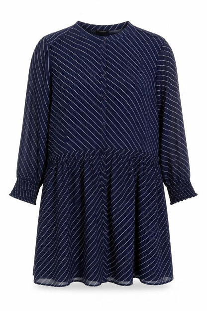JD Williams Women's Blue Striped Dress Size 4