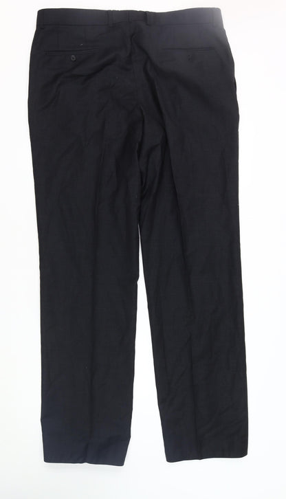 Esprit Men's Black Dress Pants, Size 34, Wool