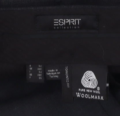 Esprit Men's Black Dress Pants, Size 34, Wool