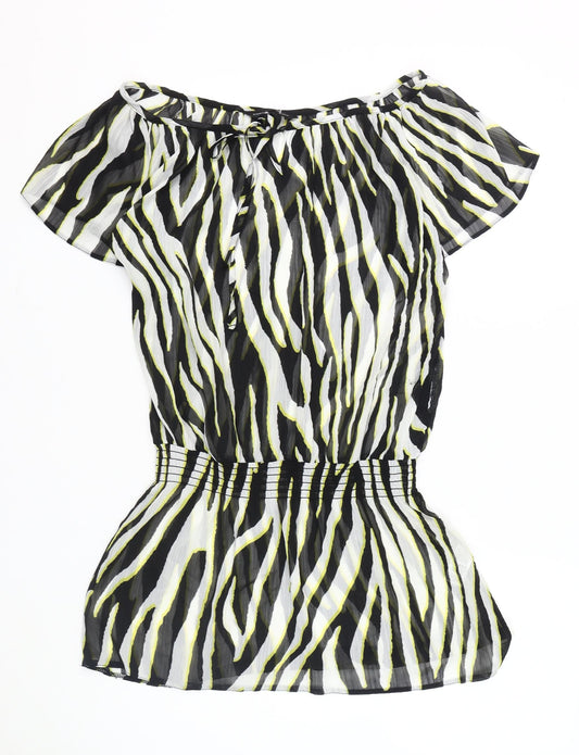Dorothy Perkins Women's Multicoloured Animal Print Blouse Size 10