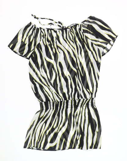 Dorothy Perkins Women's Multicoloured Animal Print Blouse Size 10