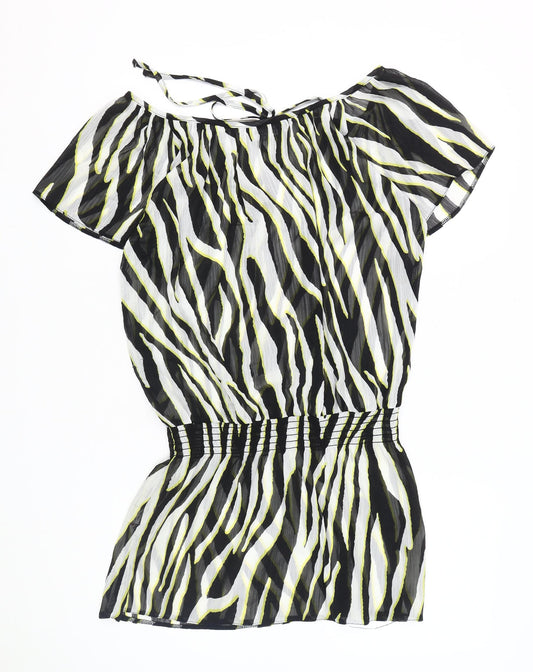 Dorothy Perkins Women's Multicoloured Animal Print Blouse Size 10