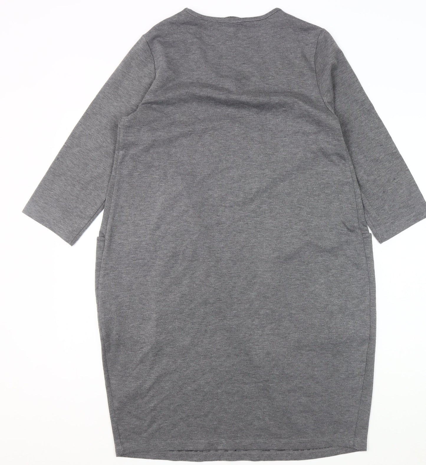 Bonprix Collection Women's Grey 3/4 Sleeve Dress - S