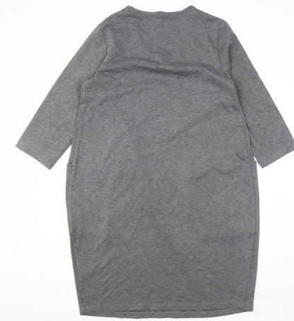 Bonprix Collection Women's Grey 3/4 Sleeve Dress - S