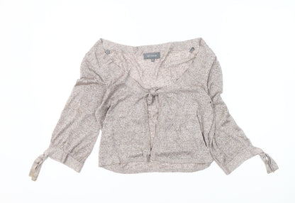 Womens UK Size 10 et vous Beige Cardigan Jumper