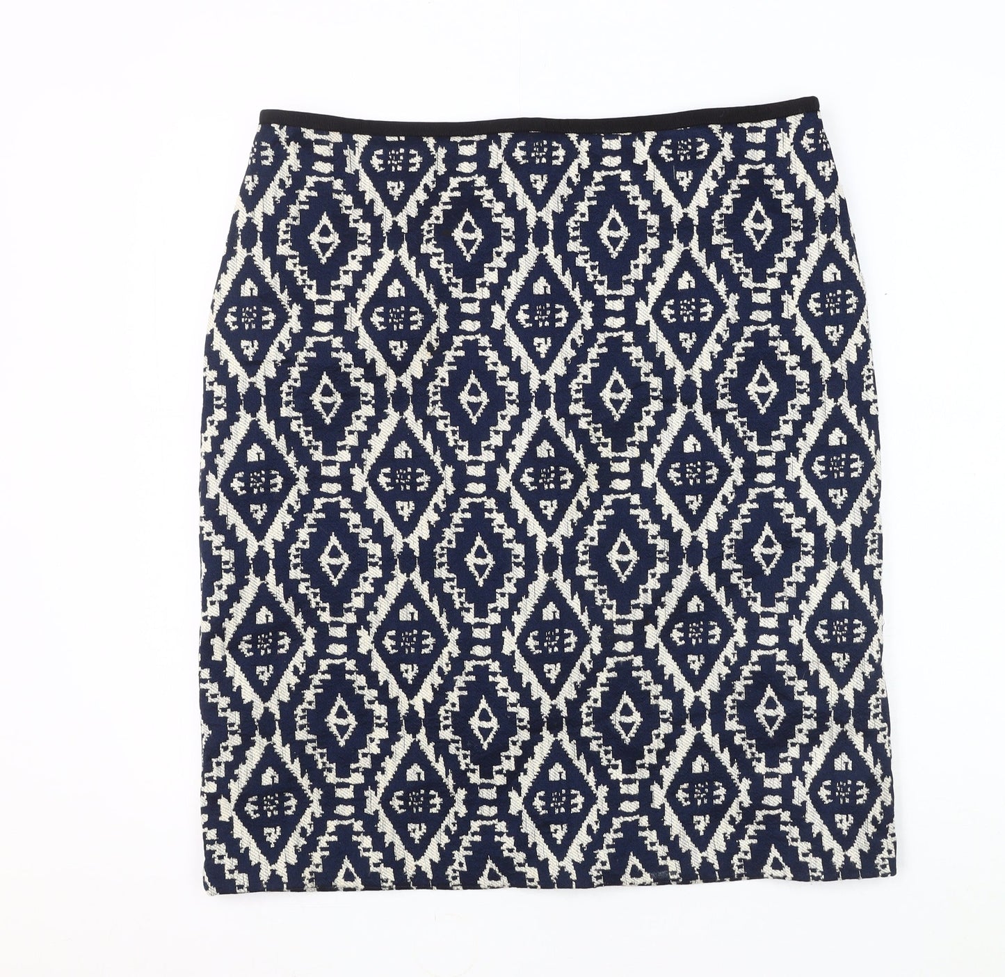 Marks and Spencer Women's Geometric Pencil Skirt - Size 16