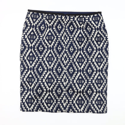 Marks and Spencer Women's Geometric Pencil Skirt - Size 16