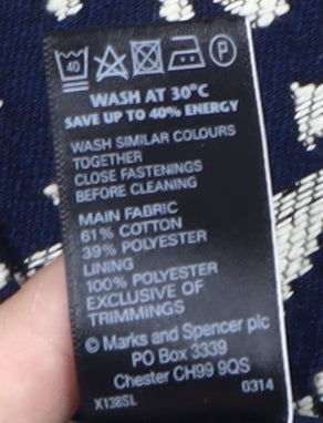 Marks and Spencer Women's Geometric Pencil Skirt - Size 16