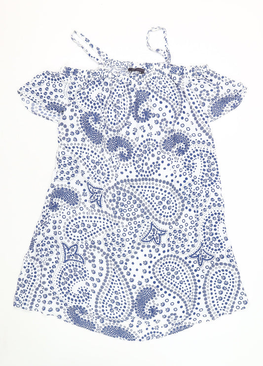Marks and Spencer Women’s White Paisley Dress